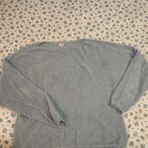 Cozy Knit Baby Blue Sweater